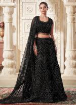 Premium Net Black Party Wear Sequins Work Lehenga Choli